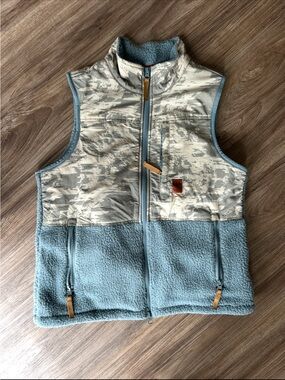 Topo Designs Light Gray Sherpa Vest